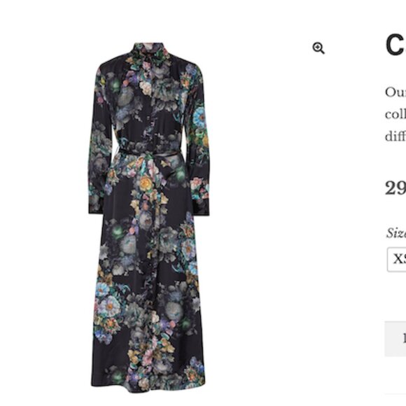 *** NWT *** Karmamia Carla Maxi Dress in Noir Wildflower! - Picture 1 of 3